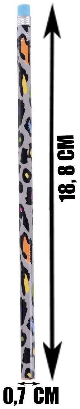 Карандаш чёрнографитный с ластиком 