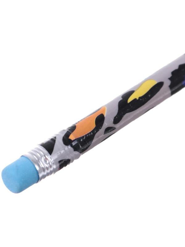 Карандаш чёрнографитный с ластиком 