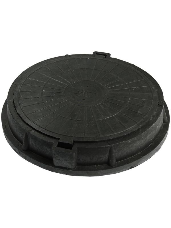 Люк полимерный, легкий, 70 кН, нагрузка до 7 т, черный