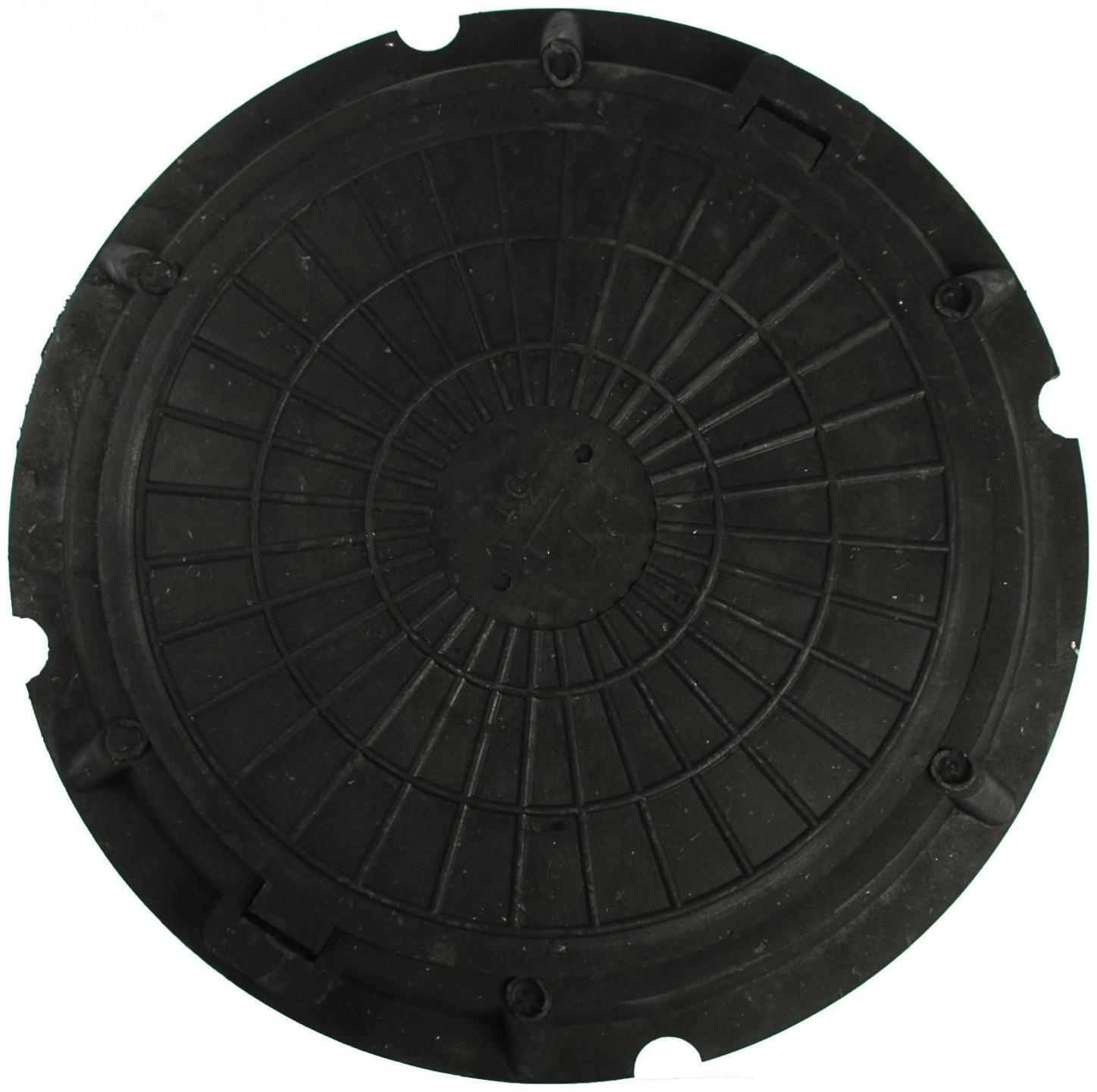 Люк полимерный, легкий, 30 кН, нагрузка до 3 т, черный