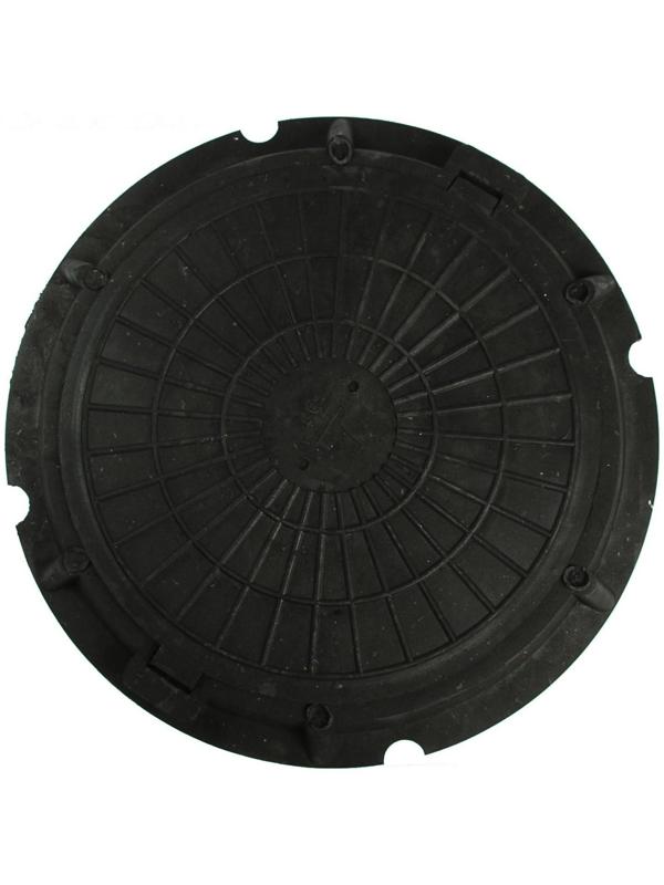 Люк полимерный, легкий, 30 кН, нагрузка до 3 т, черный