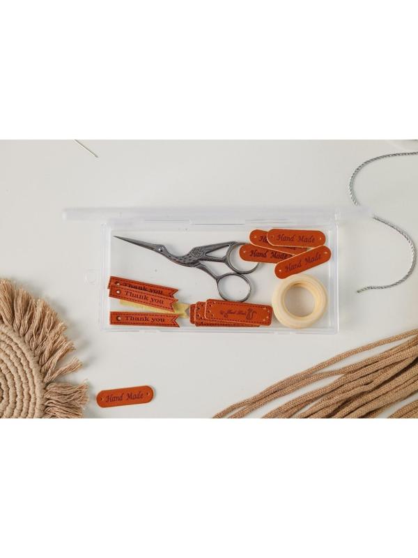 Набор нашивок «Hand made», 5 × 1,5 см, 10 шт