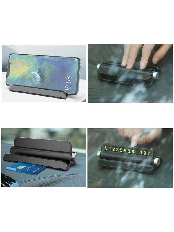 Табличка для номера телефона поворотная, черный