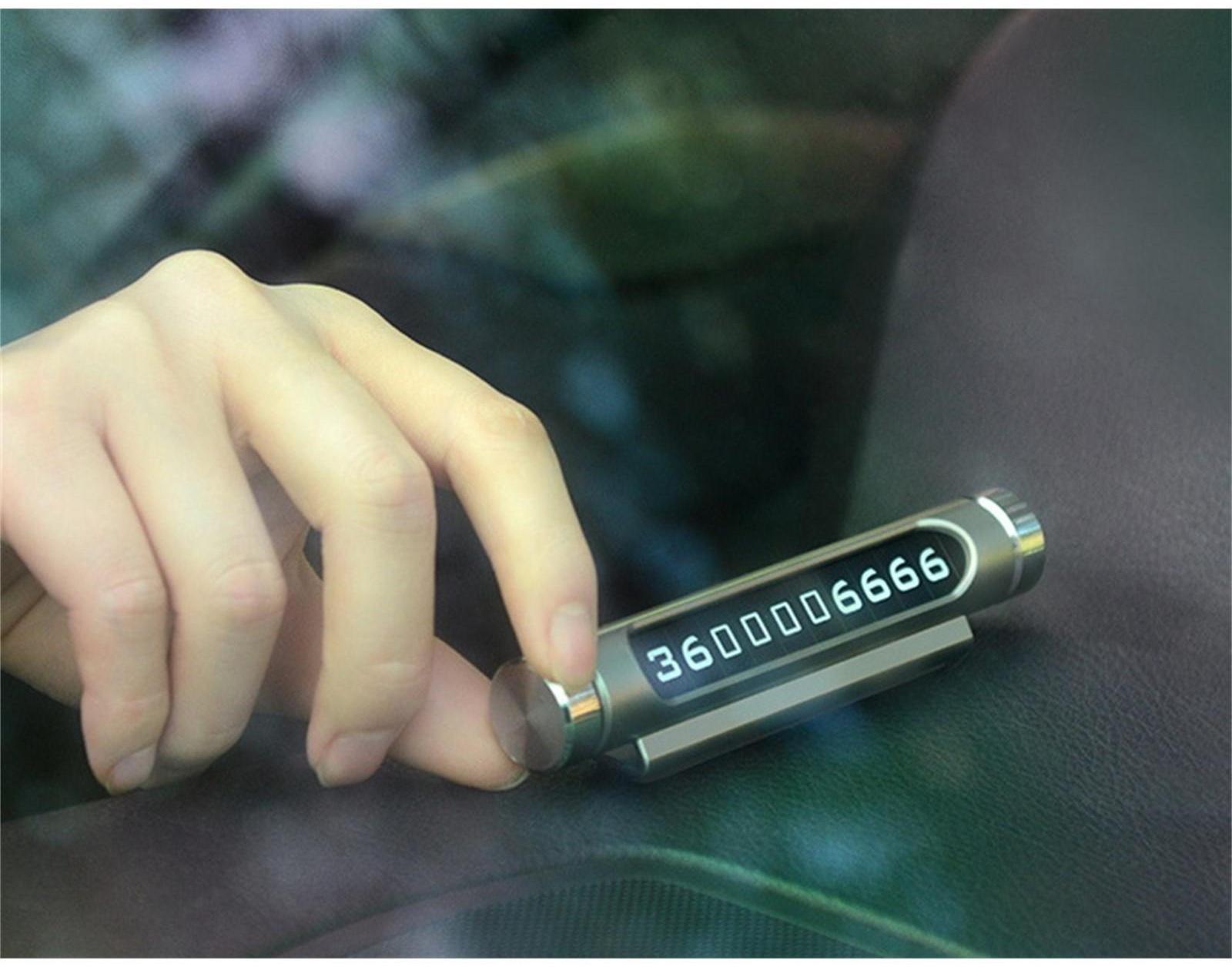 Табличка для номера телефона Cartage, люминесцентные цифры, серебро