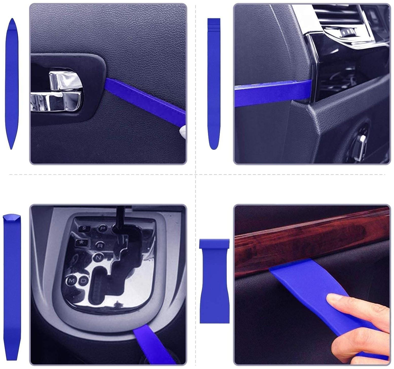 Инструмент для разбора пластика в авто, усиленный, набор 7 предметов