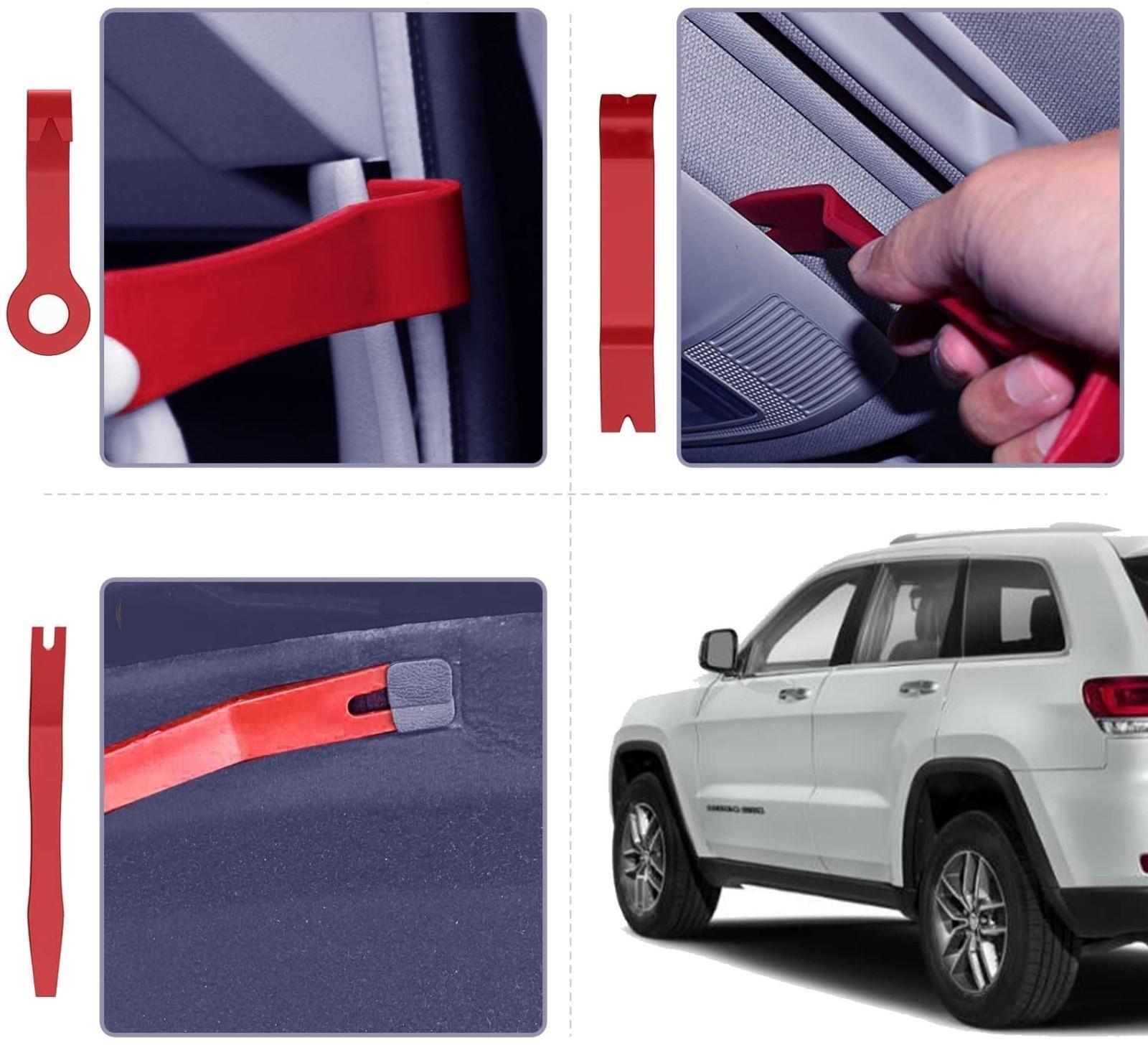 Инструмент для разбора пластика в авто, усиленный, набор 8 предметов