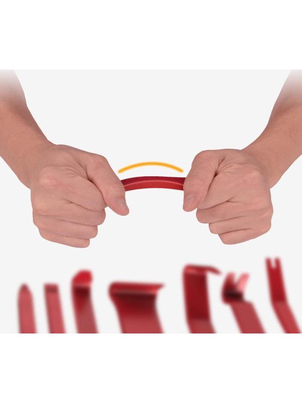 Инструмент для разбора пластика в авто, усиленный, набор 8 предметов