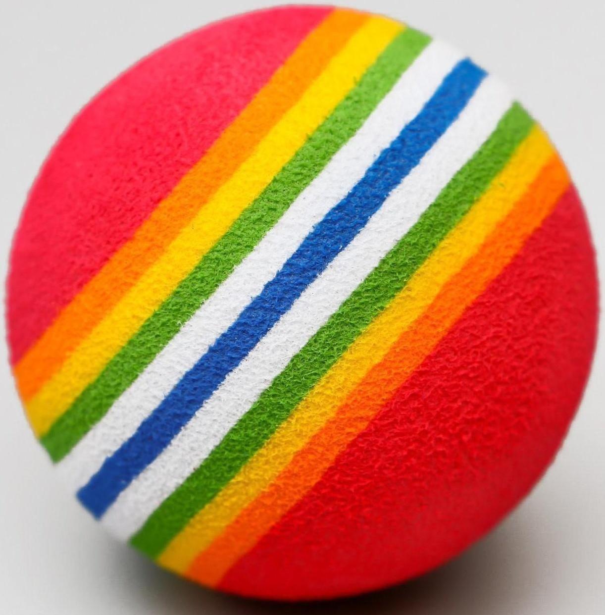 Набор из 2 игрушек «Полосатые шарики», диаметр шара 4.2 см (большие), микс цветов