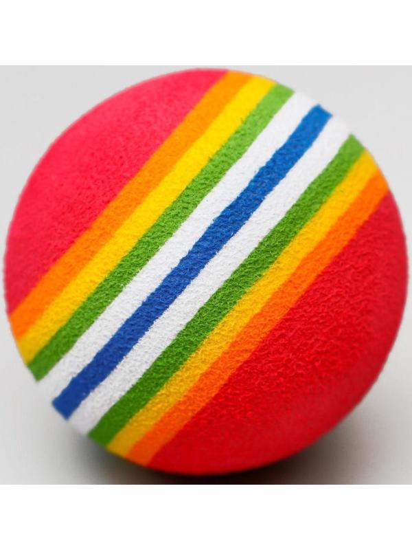 Набор из 2 игрушек «Полосатые шарики», диаметр шара 4.2 см (большие), микс цветов