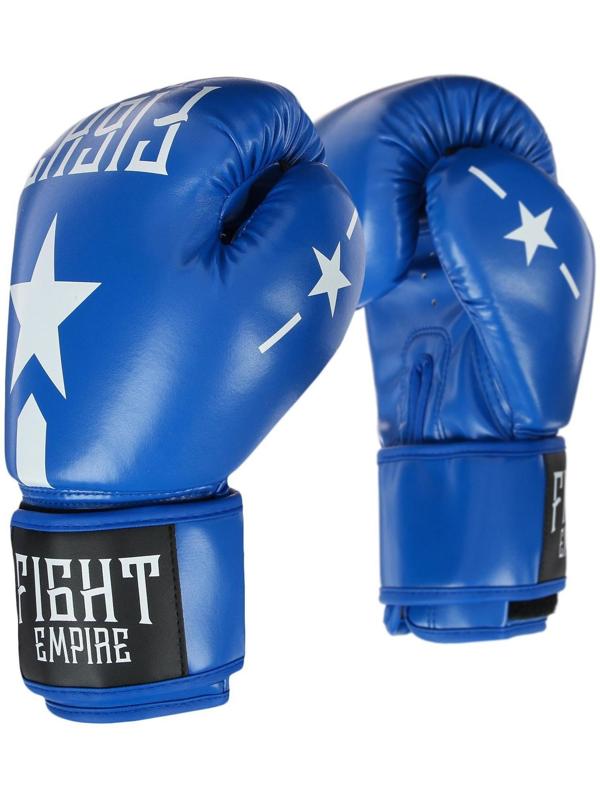 Перчатки боксёрские FIGHT EMPIRE, 12 унций, цвет синий