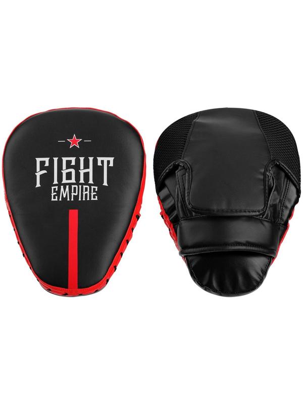Лапа боксёрская FIGHT EMPIRE PRO, 1 шт., цвет чёрный/красный