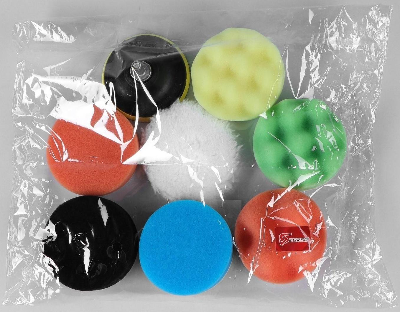 Круг для полировки TORSO, 75 мм, набор 9 предметов