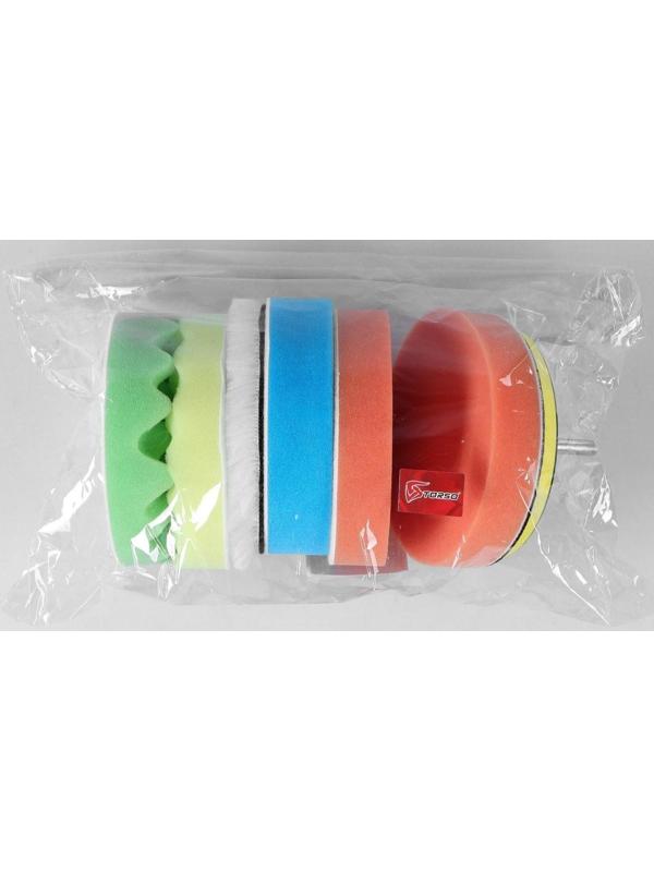 Круг для полировки TORSO, 125 мм, набор 8 предметов