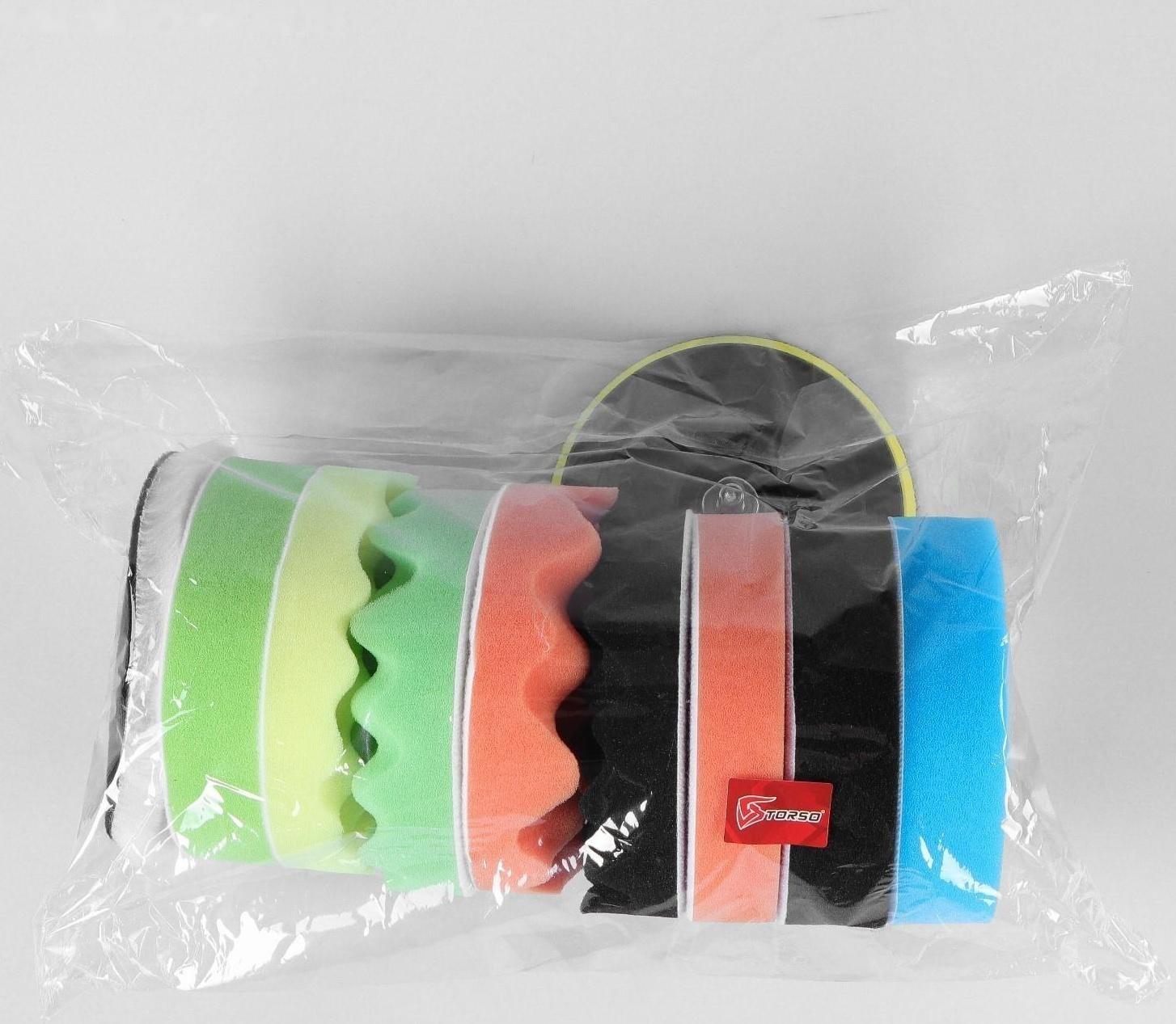 Круг для полировки TORSO, 125 мм, набор 11 предметов