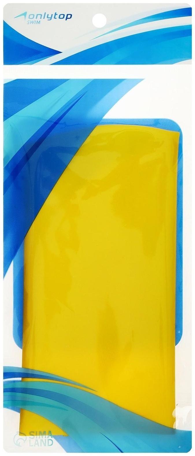 Шапочка для плавания взрослая, резиновая, обхват 54-60 см, цвета микс