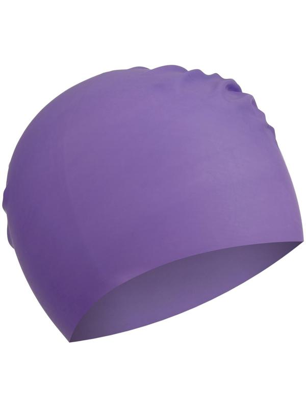 Шапочка для плавания взрослая, резиновая, обхват 54-60 см, цвета микс