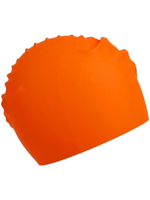 Шапочка для плавания взрослая, резиновая, обхват 54-60 см, цвета микс