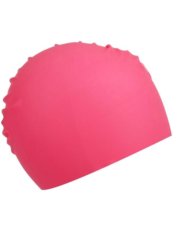 Шапочка для плавания взрослая, резиновая, обхват 54-60 см, цвета микс