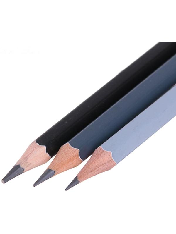 Набор карандашей чёрнографитных разной твёрдости ЗХК 