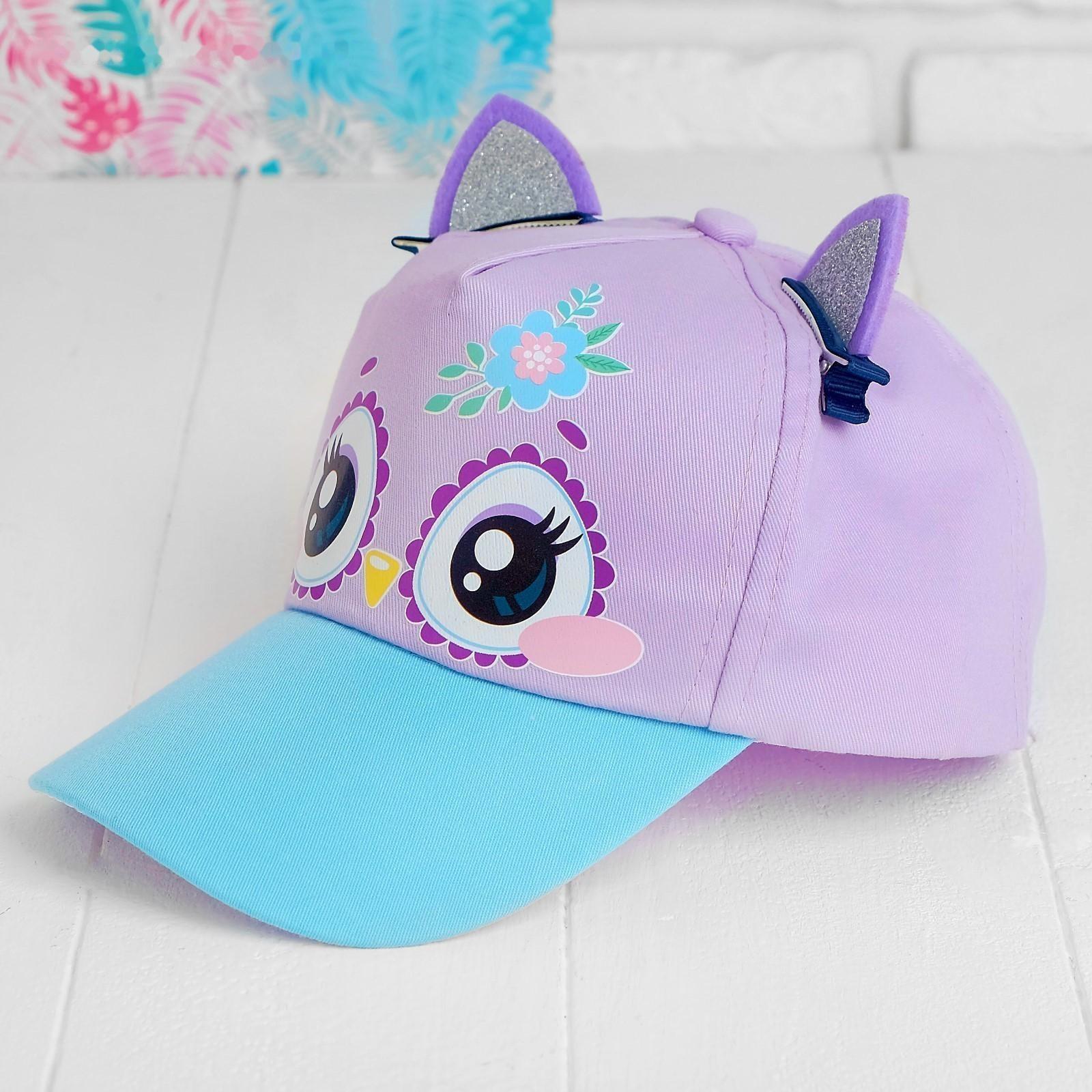 Кепка детская «Совунья», с заколочками, р-р. 52-54, 5-7 лет