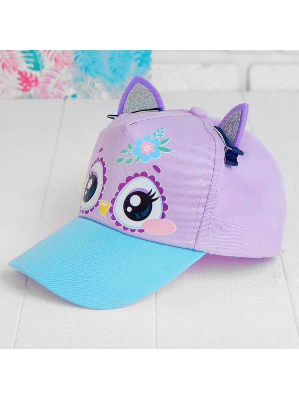 Кепка детская «Совунья», с заколочками, р-р. 52-54, 5-7 лет