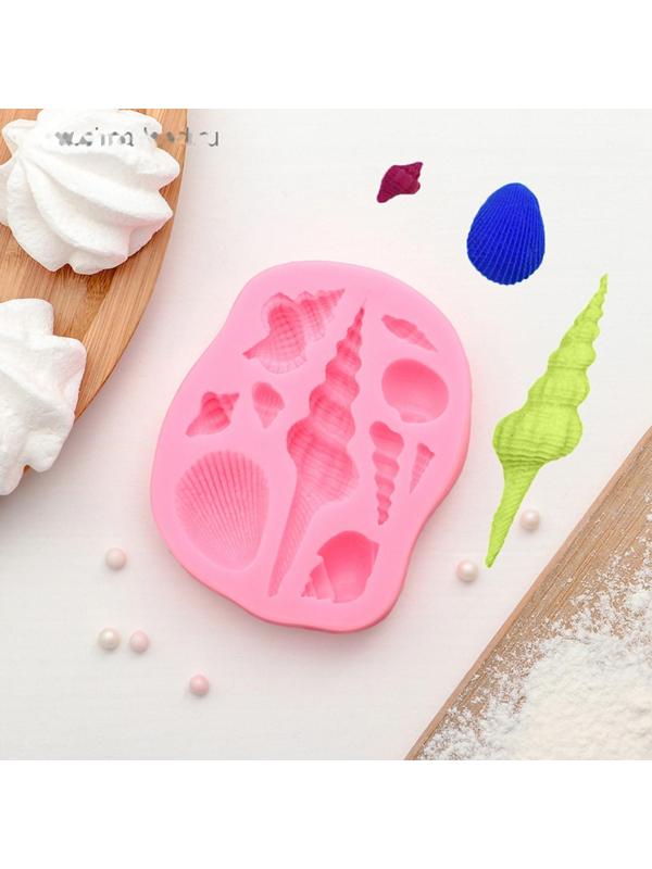 Молд «Большие ракушки», 9,4×7,5×1,5 см, цвет МИКС