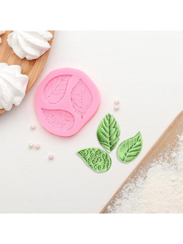 Молд «Листва», 7,5×6,5 см, цвет МИКС