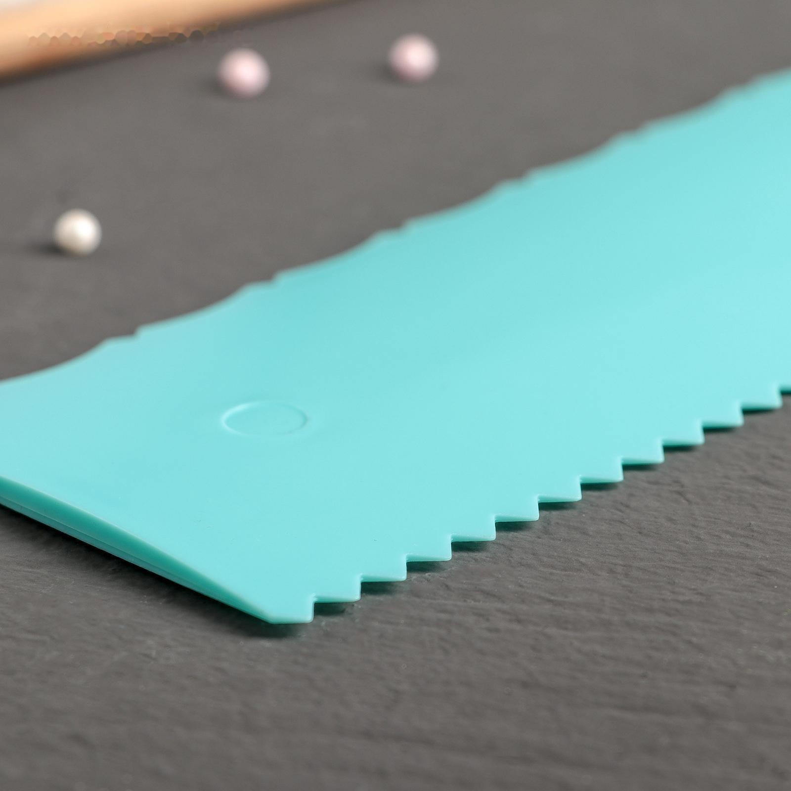 Шпатель кондитерский Доляна «Узор», двойной, 25,5×7,5 см