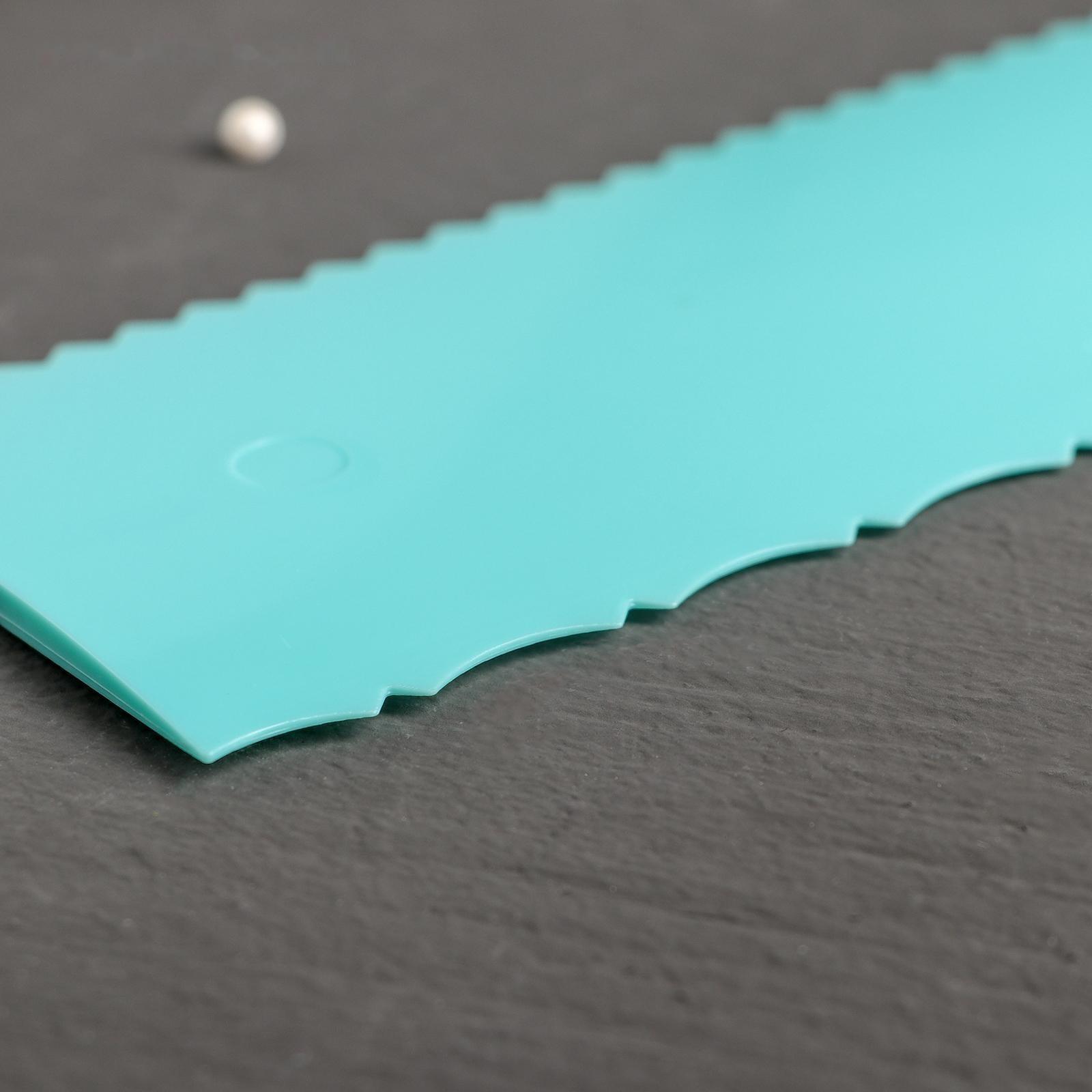 Шпатель кондитерский Доляна «Узор», двойной, 25,5×7,5 см