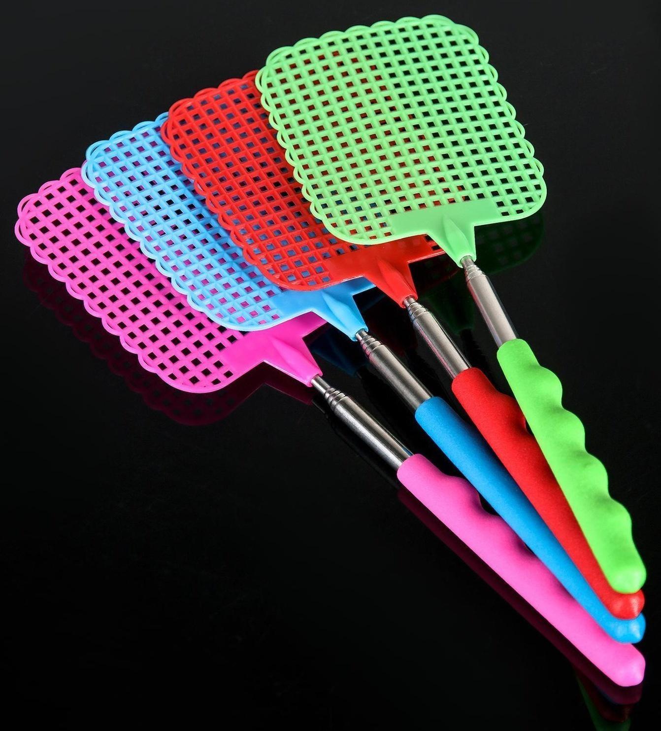 Мухобойка телескопическая, 15×8×1 см, цвет МИКС