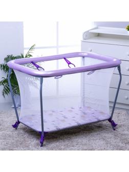 Манеж Фея Классика Милые оленята, цвет сиреневый