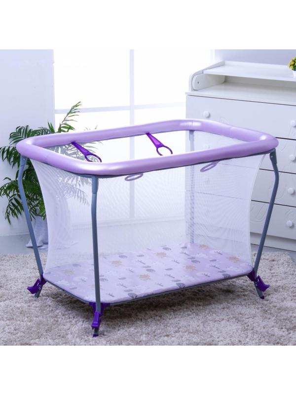 Манеж Фея Классика Милые оленята, цвет сиреневый