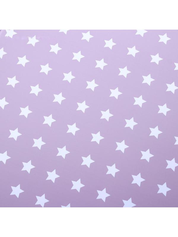 Манеж Polini kids Classic Звезды, цвет макиато-белый