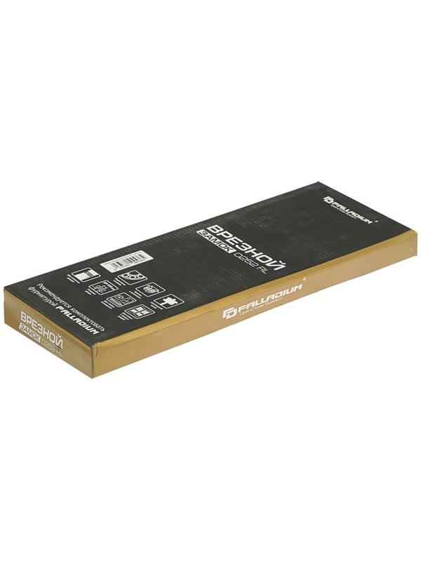 Замок врезной с ответной планкой, накладками PALLADIUM, 025RL, цвет никель