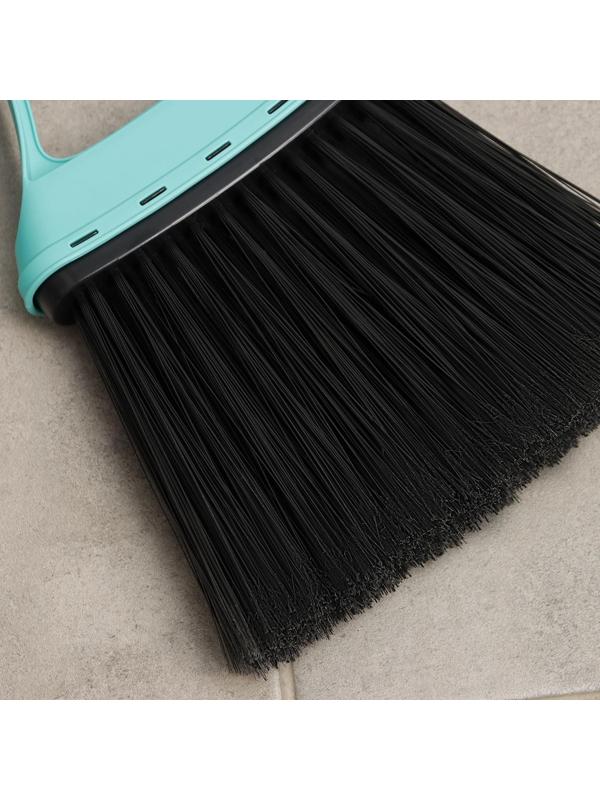 Веник для пола с совком «Практик», цвет бирюзовый