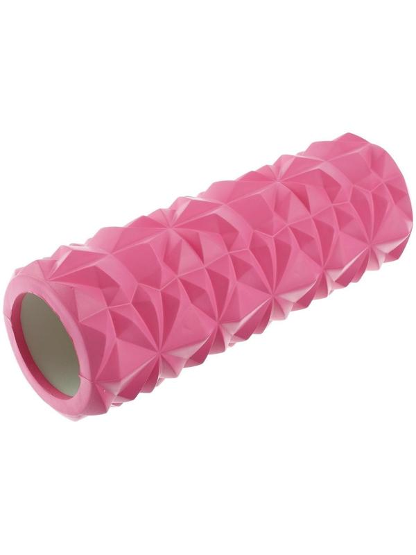 Роллер для йоги, 33 × 11 см, цвет розовый