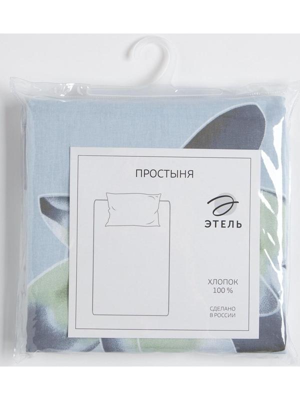 Простыня Этель «Кувшинки» 200×220 см, бязь, 125 г/м², 100% хлопок