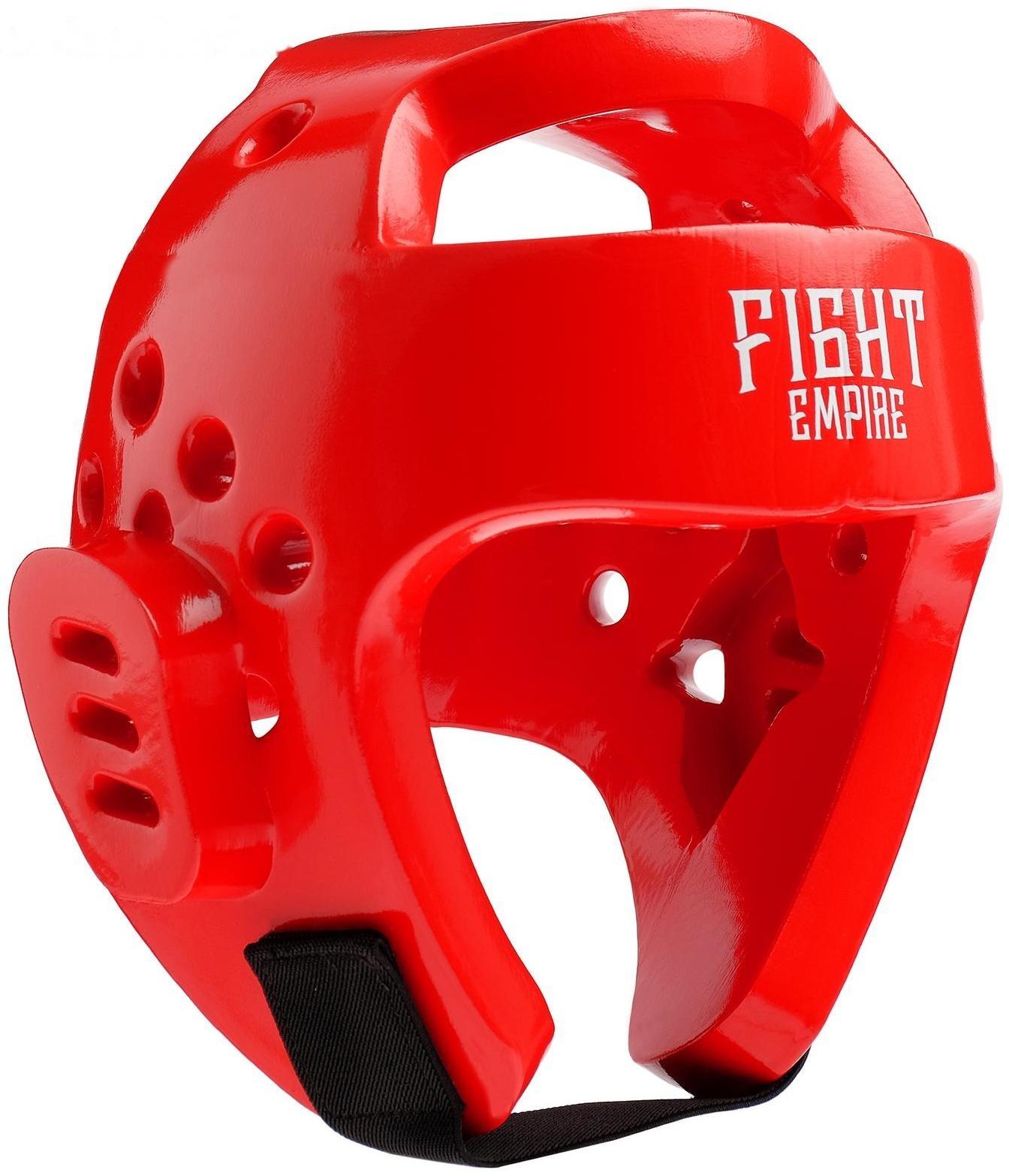 Шлем боксёрский тренировочный FIGHT EMPIRE, размер M, цвет красный