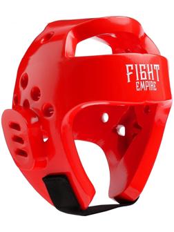 Шлем боксёрский тренировочный FIGHT EMPIRE, размер M, цвет красный