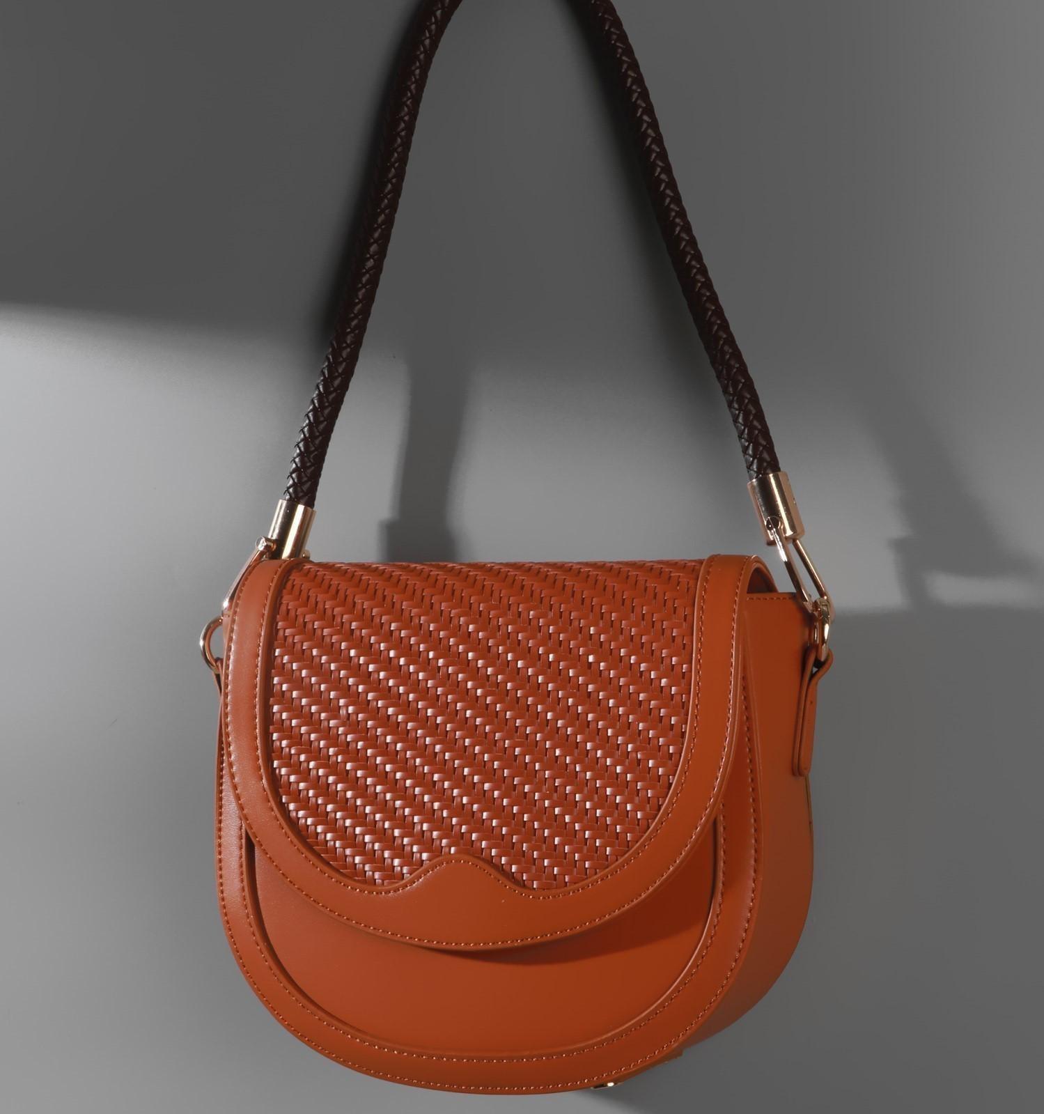 Ручка для сумки, 55 см, цвет коричневый