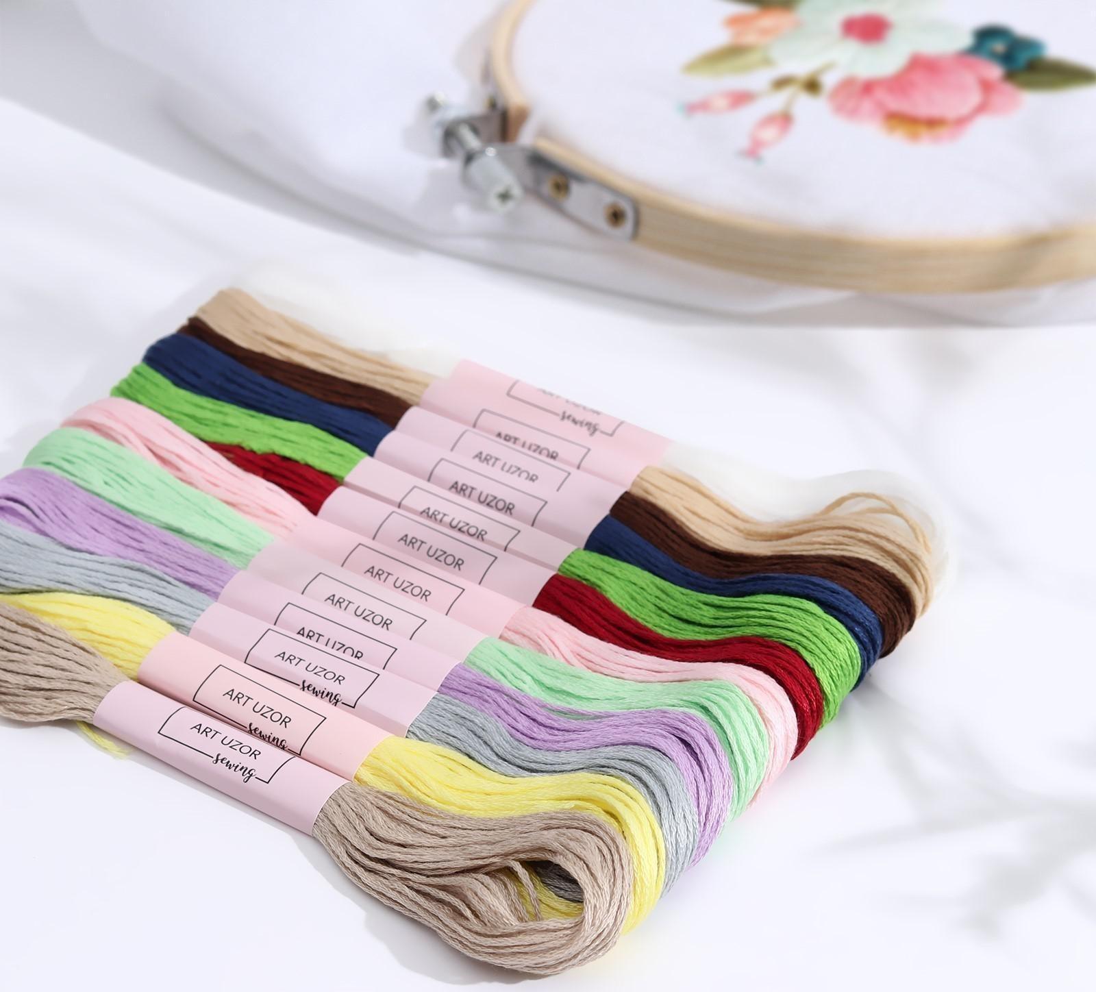 Набор ниток мулине №11/12, 8 ± 1 м, 12 шт