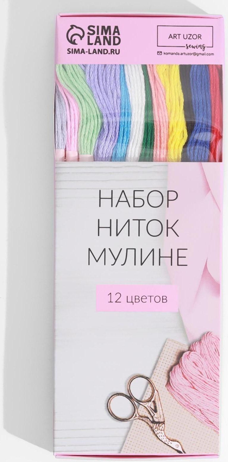 Набор ниток мулине №13/14, 8 ± 1 м, 12 шт