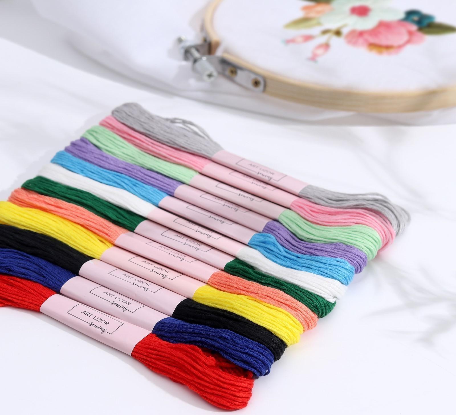 Набор ниток мулине №13/14, 8 ± 1 м, 12 шт