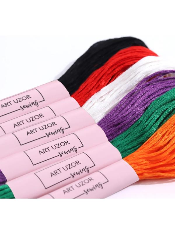 Набор ниток мулине №15, 8 ± 1 м, 6 шт