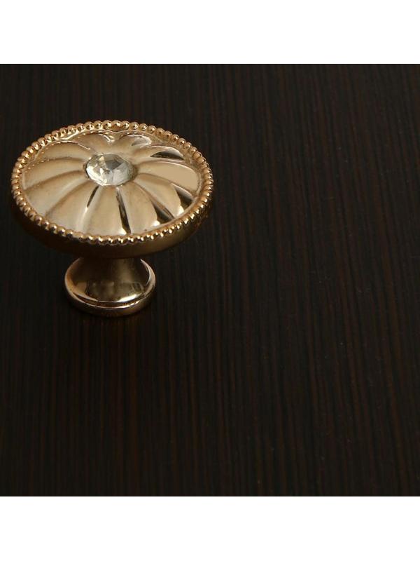 Ручка кнопка ТУНДРА РК116GP, цвет золото