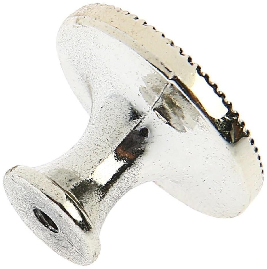 Ручка кнопка ТУНДРА РК116GP, цвет хром