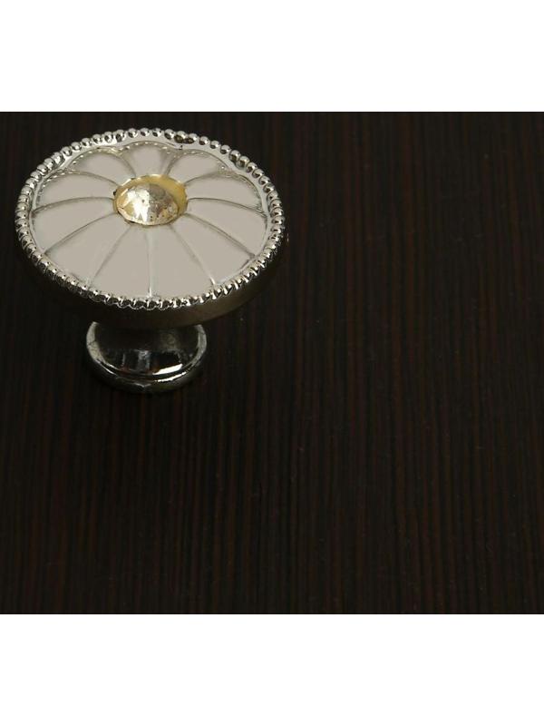 Ручка кнопка ТУНДРА РК116GP, цвет хром