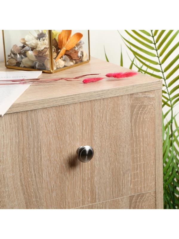 Ручка кнопка ТУНДРА, d=30 мм, цвет матовый никель