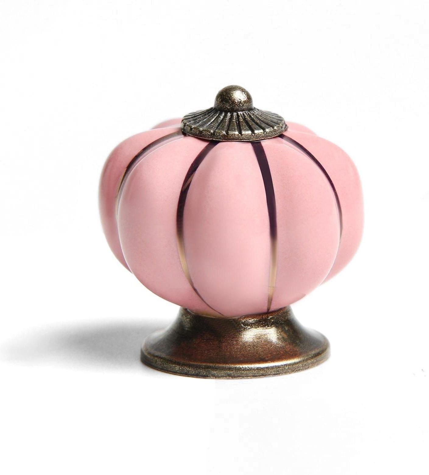 Ручка кнопка PEONY Ceramics 001, керамическая, пудровый