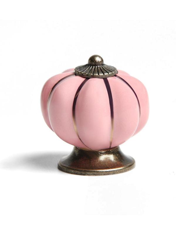 Ручка кнопка PEONY Ceramics 001, керамическая, пудровый